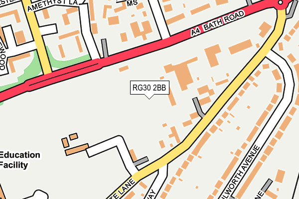 RG30 2BB map - OS OpenMap – Local (Ordnance Survey)