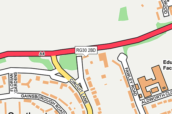 RG30 2BD map - OS OpenMap – Local (Ordnance Survey)