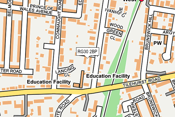 RG30 2BP map - OS OpenMap – Local (Ordnance Survey)