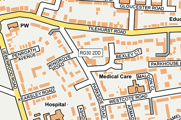 RG30 2DD map - OS OpenMap – Local (Ordnance Survey)