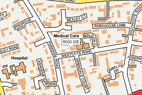 RG30 2DE map - OS OpenMap – Local (Ordnance Survey)