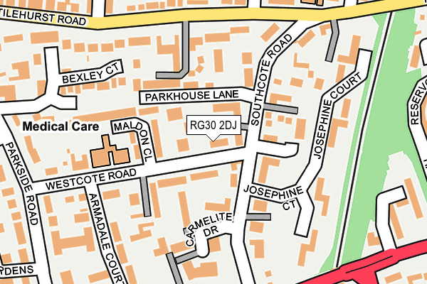 RG30 2DJ map - OS OpenMap – Local (Ordnance Survey)