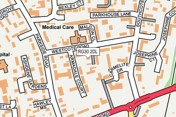 RG30 2DL map - OS OpenMap – Local (Ordnance Survey)