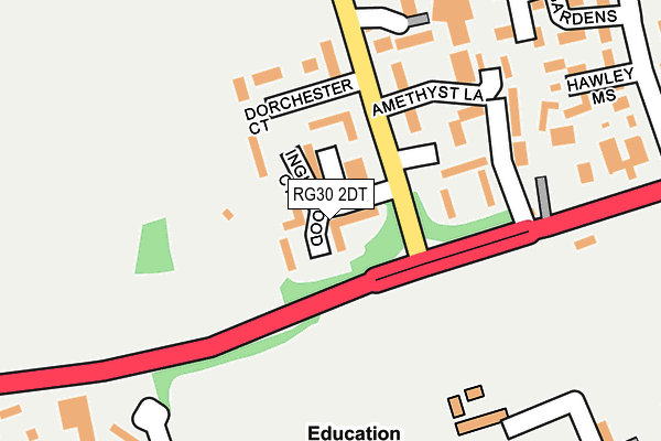 RG30 2DT map - OS OpenMap – Local (Ordnance Survey)