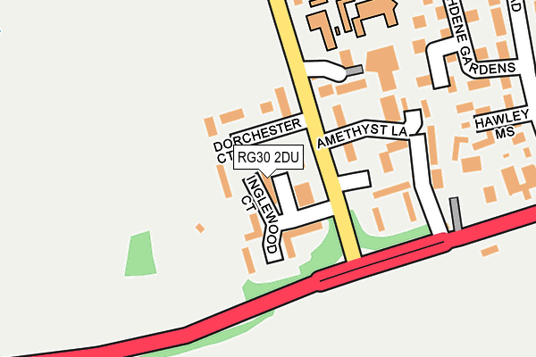 RG30 2DU map - OS OpenMap – Local (Ordnance Survey)