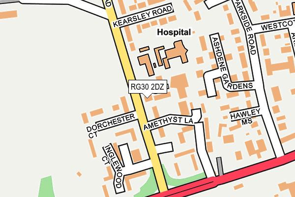 RG30 2DZ map - OS OpenMap – Local (Ordnance Survey)