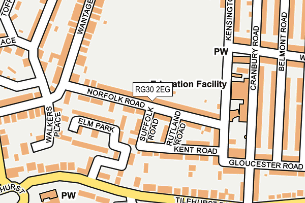 RG30 2EG map - OS OpenMap – Local (Ordnance Survey)