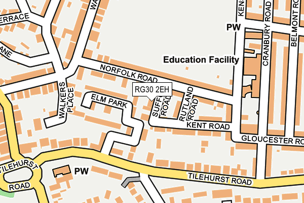 RG30 2EH map - OS OpenMap – Local (Ordnance Survey)