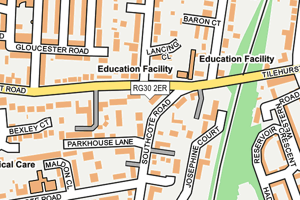 RG30 2ER map - OS OpenMap – Local (Ordnance Survey)