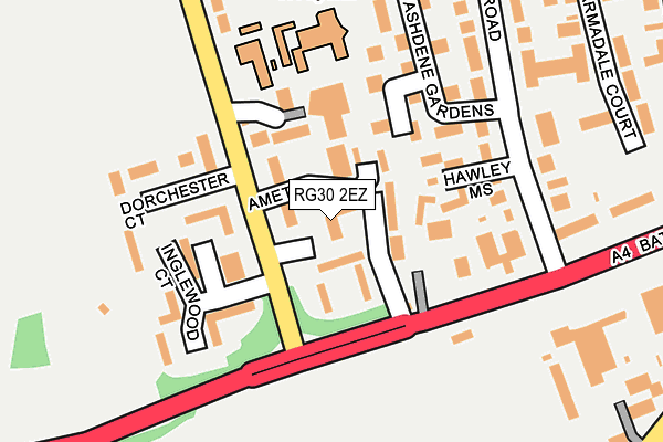 RG30 2EZ map - OS OpenMap – Local (Ordnance Survey)