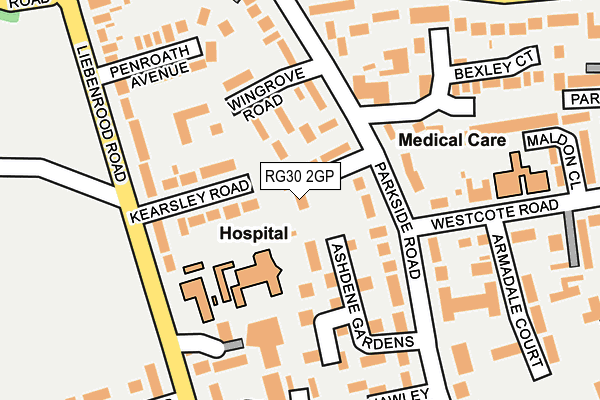 RG30 2GP map - OS OpenMap – Local (Ordnance Survey)