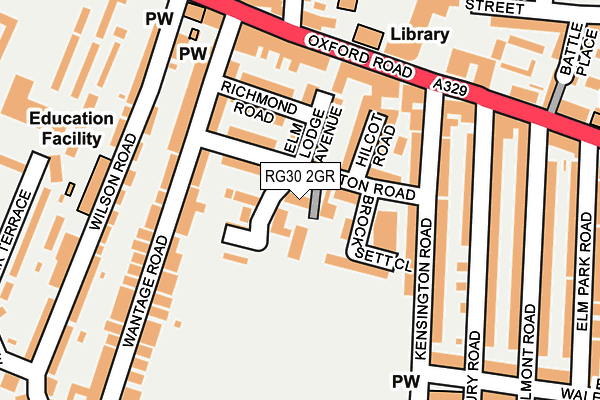 RG30 2GR map - OS OpenMap – Local (Ordnance Survey)