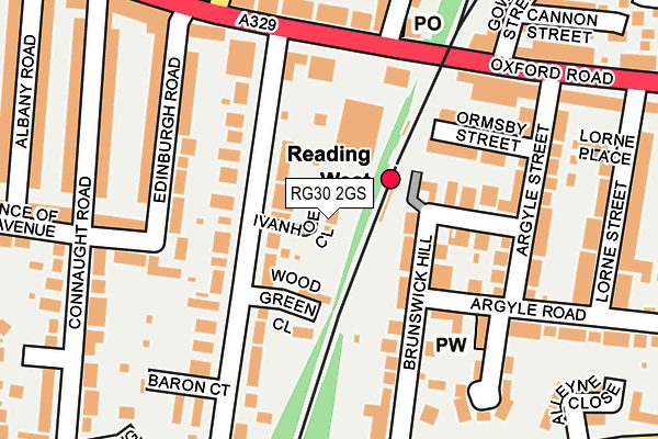 RG30 2GS map - OS OpenMap – Local (Ordnance Survey)