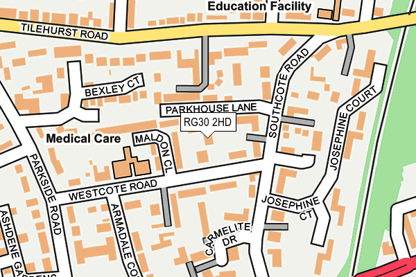 RG30 2HD map - OS OpenMap – Local (Ordnance Survey)