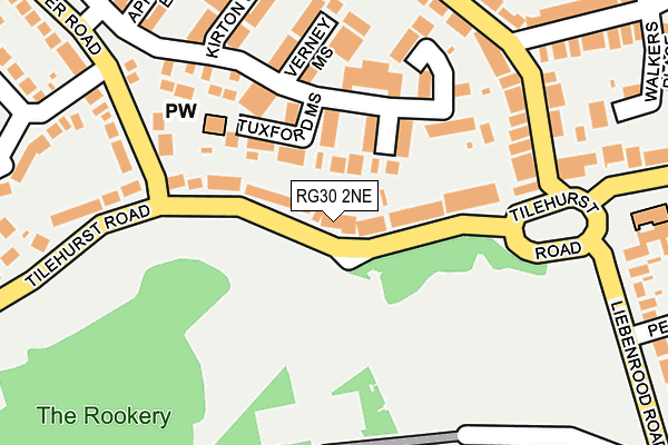 RG30 2NE map - OS OpenMap – Local (Ordnance Survey)