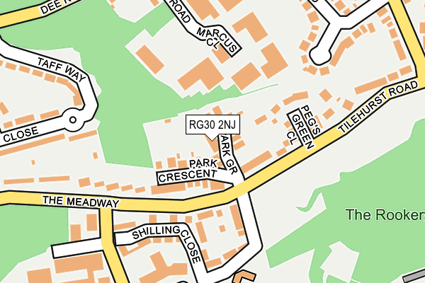 RG30 2NJ map - OS OpenMap – Local (Ordnance Survey)