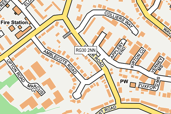 RG30 2NN map - OS OpenMap – Local (Ordnance Survey)