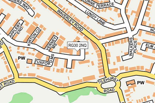 RG30 2NQ map - OS OpenMap – Local (Ordnance Survey)