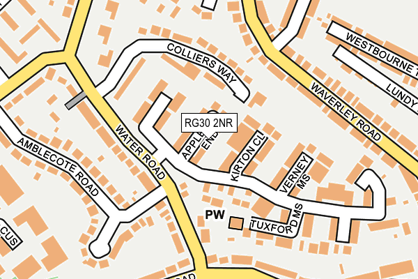 RG30 2NR map - OS OpenMap – Local (Ordnance Survey)