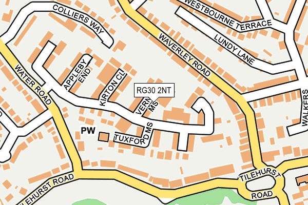 RG30 2NT map - OS OpenMap – Local (Ordnance Survey)