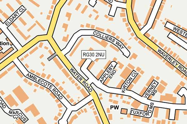 RG30 2NU map - OS OpenMap – Local (Ordnance Survey)