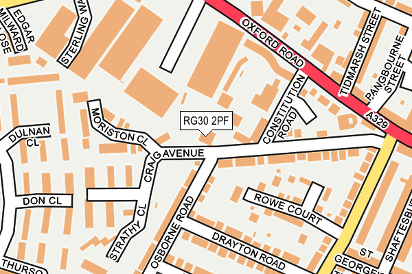 RG30 2PF map - OS OpenMap – Local (Ordnance Survey)