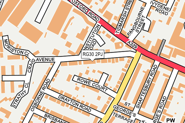 RG30 2PJ map - OS OpenMap – Local (Ordnance Survey)