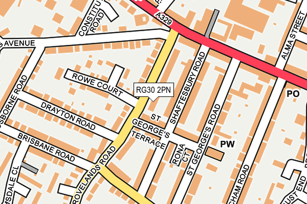 RG30 2PN map - OS OpenMap – Local (Ordnance Survey)