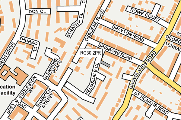 RG30 2PR map - OS OpenMap – Local (Ordnance Survey)