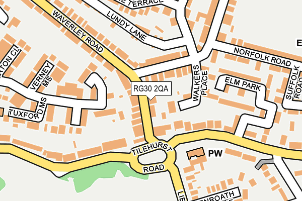 RG30 2QA map - OS OpenMap – Local (Ordnance Survey)