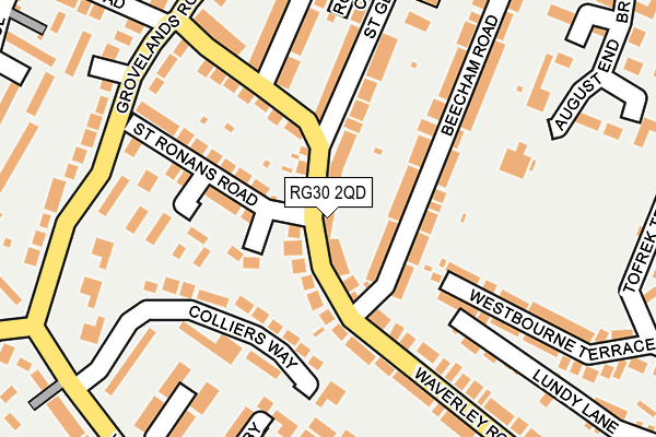 RG30 2QD map - OS OpenMap – Local (Ordnance Survey)