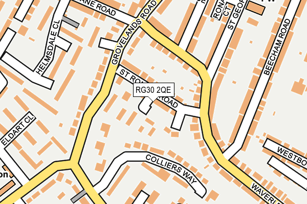 RG30 2QE map - OS OpenMap – Local (Ordnance Survey)