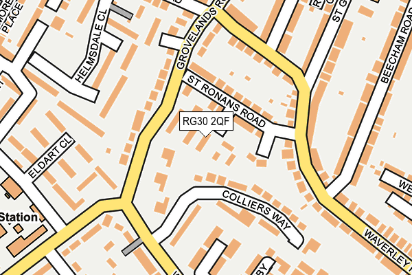 RG30 2QF map - OS OpenMap – Local (Ordnance Survey)