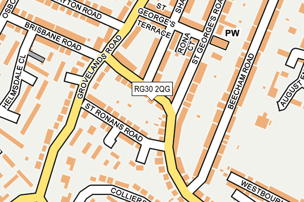 RG30 2QG map - OS OpenMap – Local (Ordnance Survey)