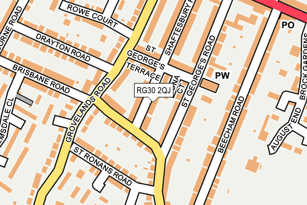 RG30 2QJ map - OS OpenMap – Local (Ordnance Survey)