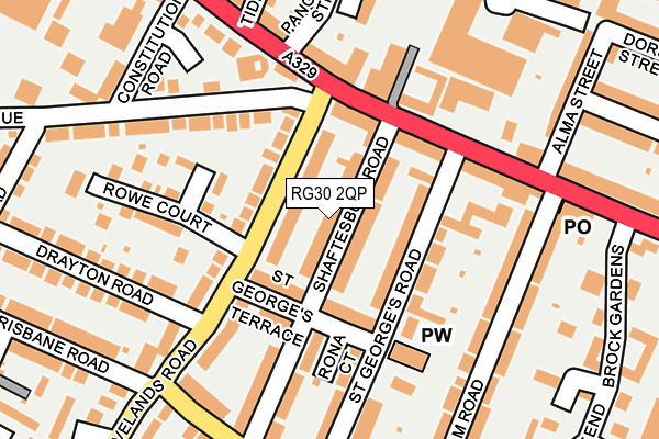 RG30 2QP map - OS OpenMap – Local (Ordnance Survey)