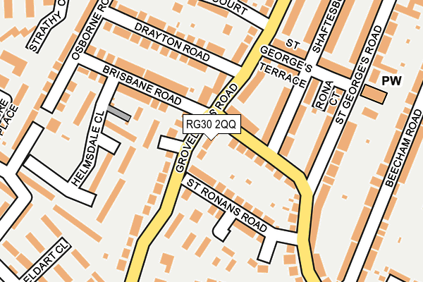 RG30 2QQ map - OS OpenMap – Local (Ordnance Survey)