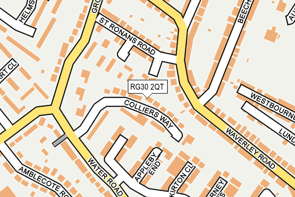 RG30 2QT map - OS OpenMap – Local (Ordnance Survey)