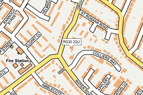 RG30 2QU map - OS OpenMap – Local (Ordnance Survey)