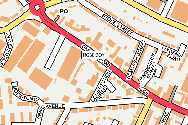 RG30 2QY map - OS OpenMap – Local (Ordnance Survey)