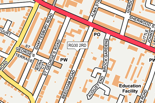 RG30 2RD map - OS OpenMap – Local (Ordnance Survey)