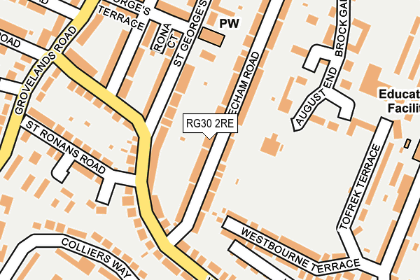 RG30 2RE map - OS OpenMap – Local (Ordnance Survey)