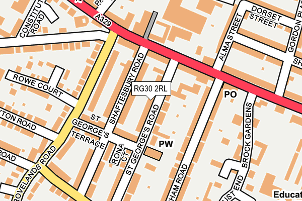 RG30 2RL map - OS OpenMap – Local (Ordnance Survey)
