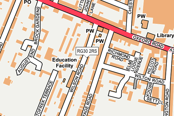 RG30 2RS map - OS OpenMap – Local (Ordnance Survey)