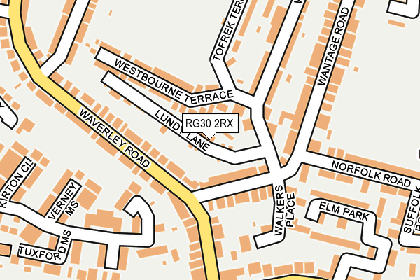 RG30 2RX map - OS OpenMap – Local (Ordnance Survey)