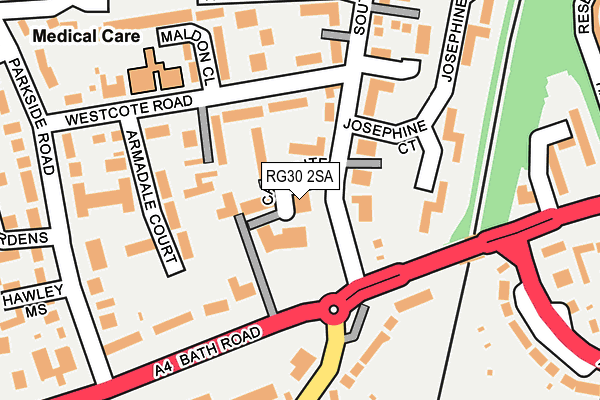 RG30 2SA map - OS OpenMap – Local (Ordnance Survey)