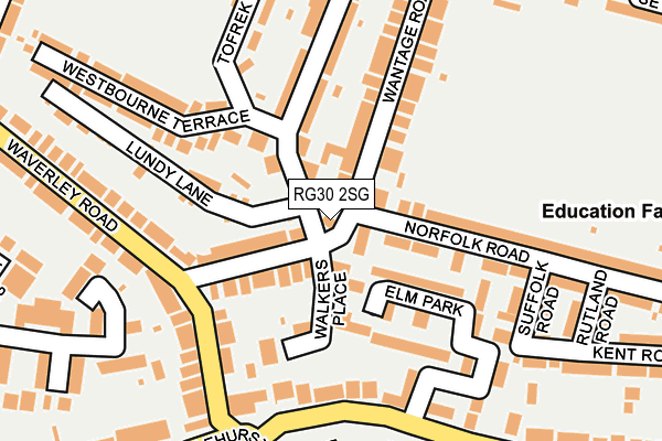 RG30 2SG map - OS OpenMap – Local (Ordnance Survey)