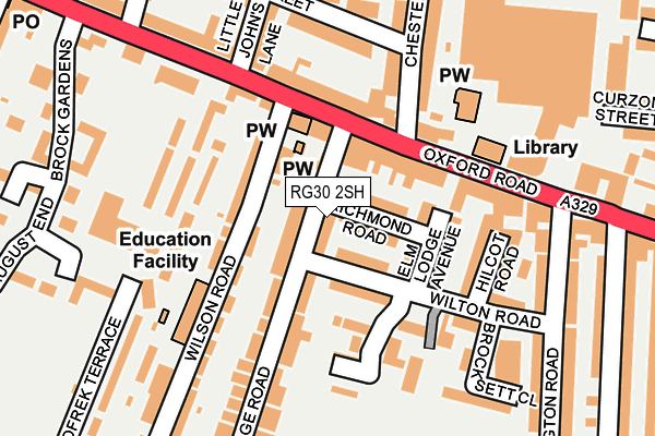 RG30 2SH map - OS OpenMap – Local (Ordnance Survey)