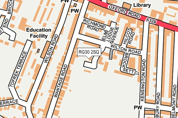 RG30 2SQ map - OS OpenMap – Local (Ordnance Survey)