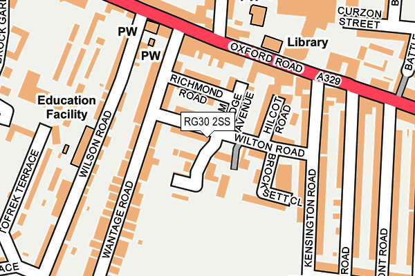 RG30 2SS map - OS OpenMap – Local (Ordnance Survey)